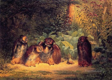 動物 Painting - フクロウ ウィリアム ホルブルック ひげ 動物